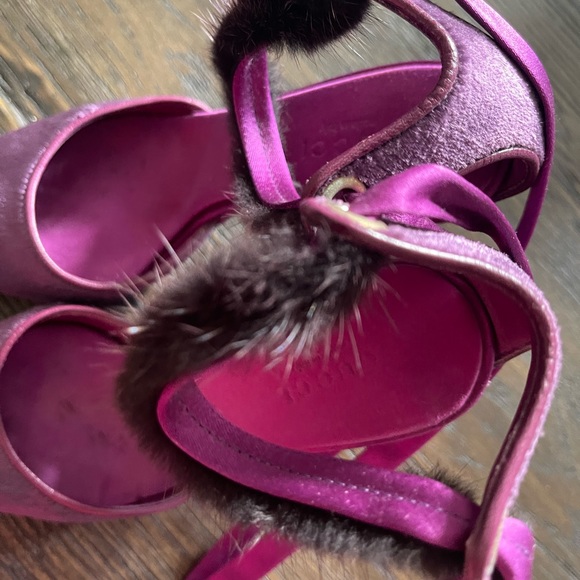 Gucci Purple Tom Ford Farewell Collection Mink Python Velvet Heel Pumps - Picture 5 of 11